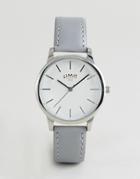 Limit Gray Faux Leather Watch - Gray