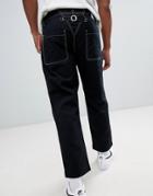 Diesel P-frank Contrast Stitch Chino-black