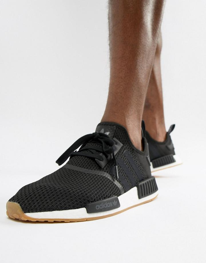 Adidas Originals Nmd R1 Pk Sneakers In Black B42200 - Black