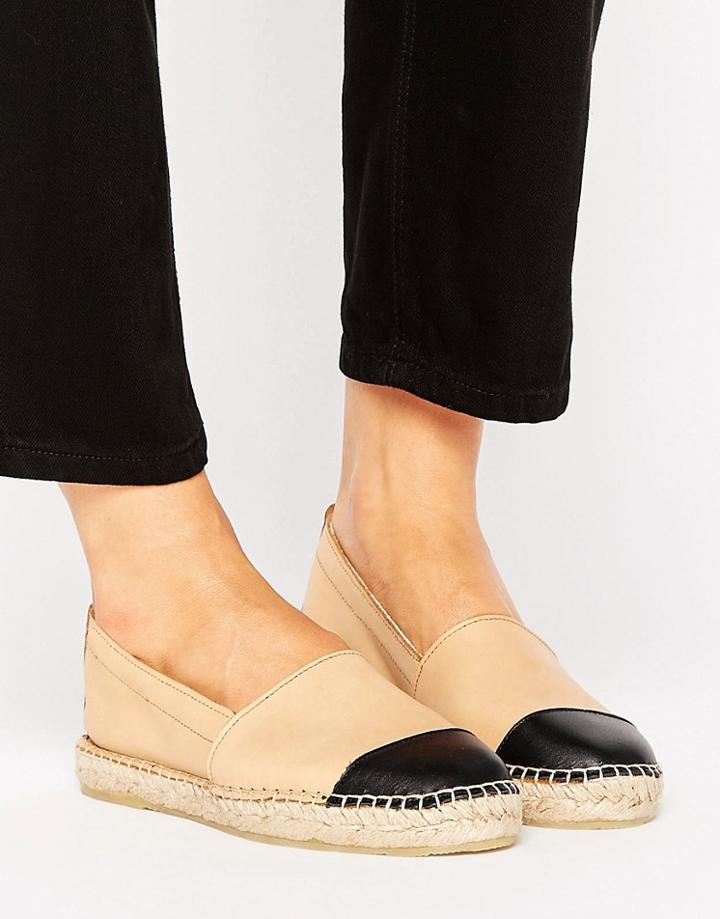 Park Lane Suede Ribbon Tie Espadrille Sandal - Black