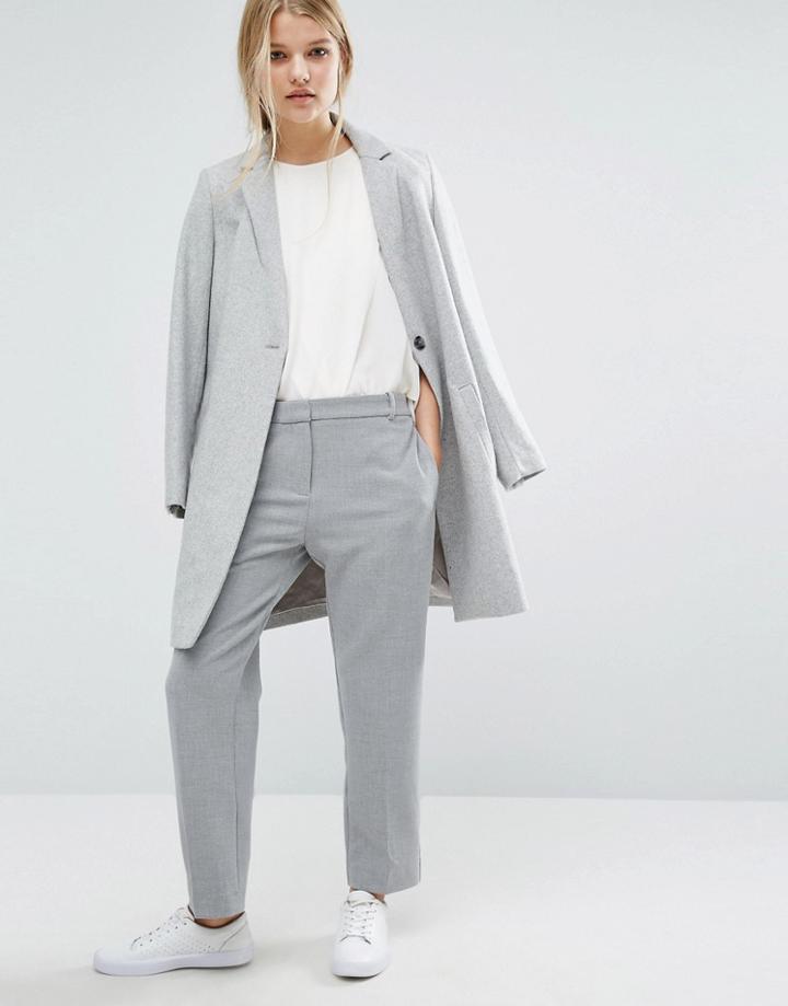 Samsoe & Samsoe Crop Pants - Gray