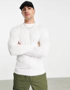 Pull & Bear Turtleneck Sweater In White