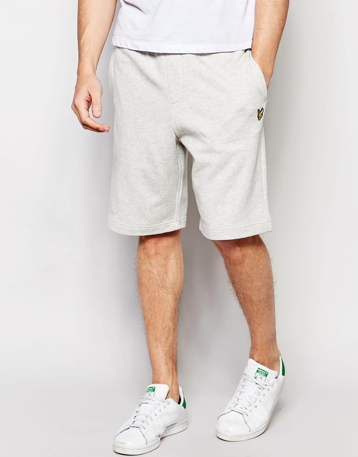 Lyle & Scott Sweat Shorts In Gray - Light Gray Marl
