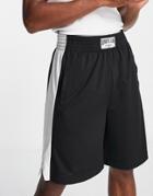 Asos 4505 Boxing Shorts In Mesh With Side Stripe-black