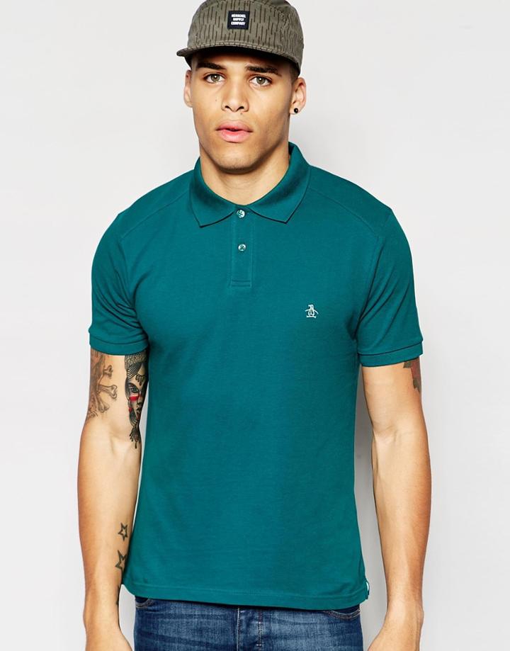 Original Penguin Slim Fit Polo Shirt - Green
