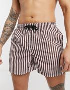 Another Influence Vertical Stripe Swim Shorts-multi