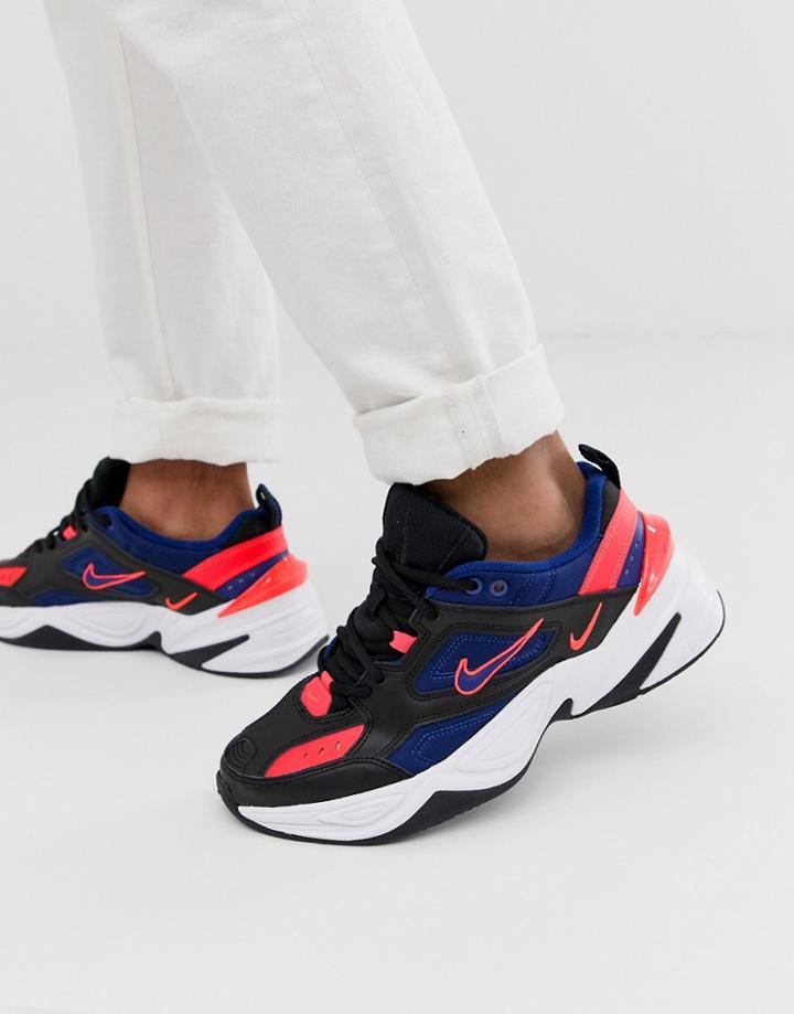Nike M2k Tekno Sneakers In Black And Navy Av4789-006