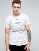 Jack & Jones T-shirt With Geometric Print - White