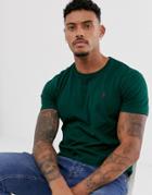 Polo Ralph Lauren Icon Logo T-shirt Custom Regular Fit In College Green