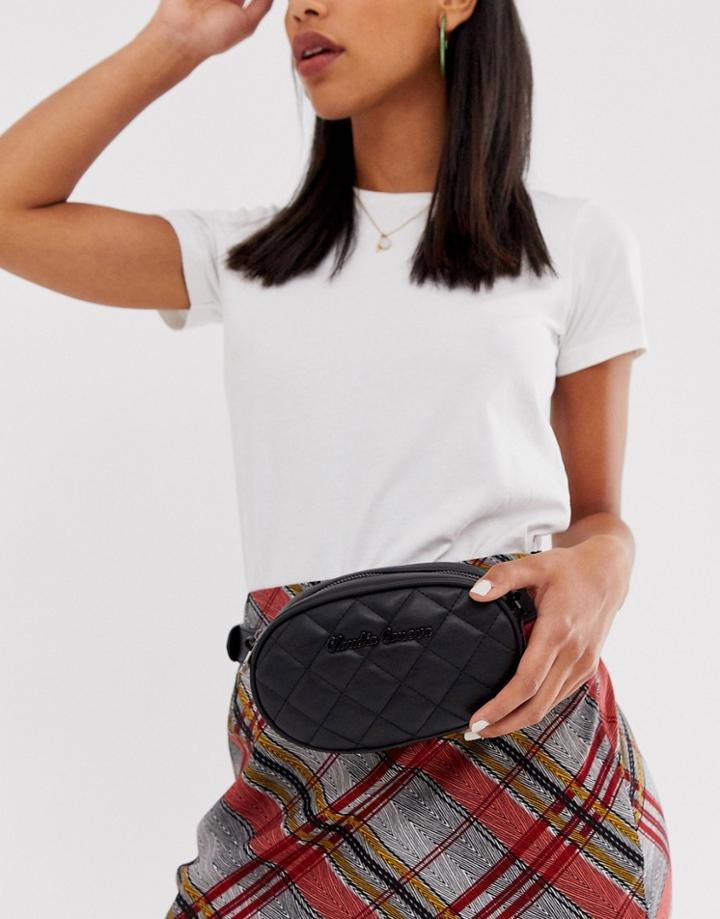 Claudia Canova Quilted Belt Bag In Black