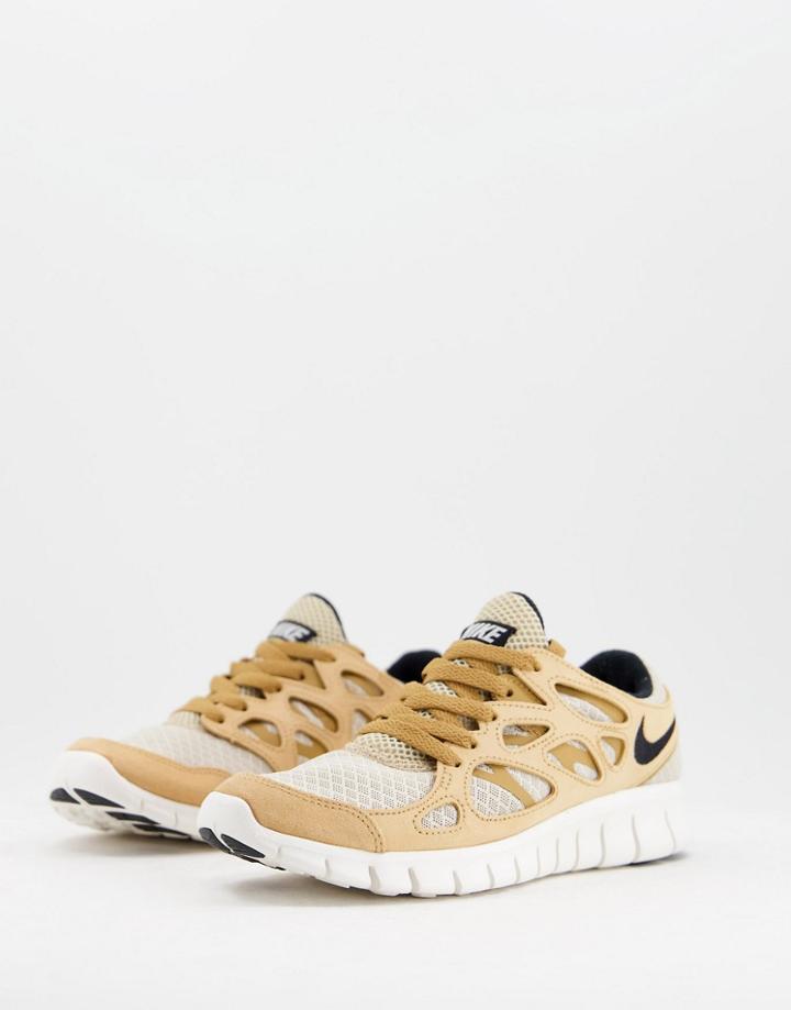 Nike Free Run 2 Sneakers In Rattan/wheat-brown