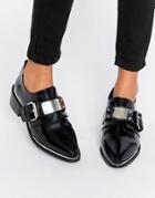 Asos Mocha Pointed Flat Shoes - Black