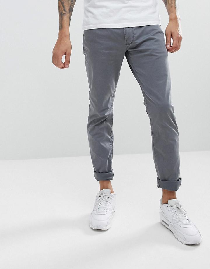 Emporio Armani J06 Slim Fit 5 Pocket Pants In Gray - Gray