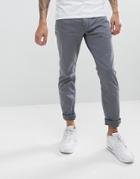 Emporio Armani J06 Slim Fit 5 Pocket Pants In Gray - Gray