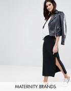 Mama. Licious Organic Tube Maxi Skirt - Black