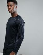 2xu Running Active Long Sleeve Top In Black Mr5158a-blk - Black