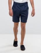 Jack & Jones Premium Skinny Tailored Shorts - Navy