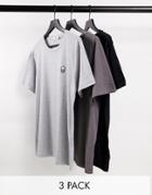 Bolongaro Trevor Lounge T-shirts In 3 Pack-multi