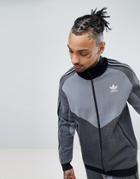 Adidas Originals Plgn Knitted Track Jacket In Black Cw5108 - Black