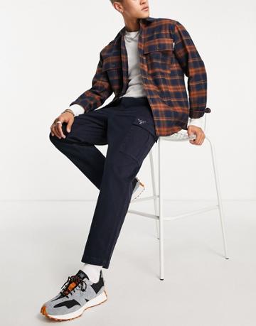 Barbour Beacon Cargo Pants In Navy