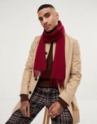 Glen Lossie Lambswool Scarf - Red