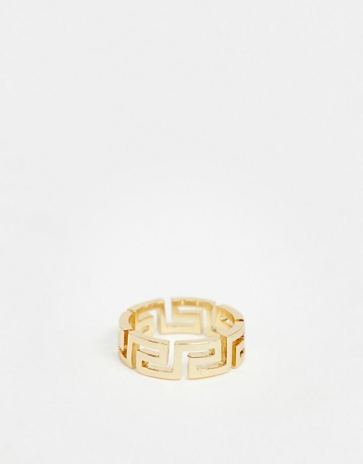 Weekday Geometric Ring In Gold - Gold
