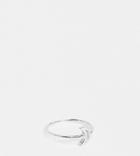 Asos Design Sterling Silver Ring With Cutout Moon