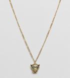 Orelia Gold Plated Leopard Pendant Necklace - Gold