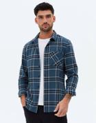 New Look Checked Shirt In Blue