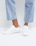 Asos Design Delina Lace Up Sneakers - White