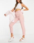Miss Selfridge Fluid Crepe Pants In Pink
