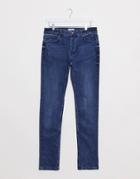 Only & Sons Loom Slim Fit Jeans In Mid Blue-navy
