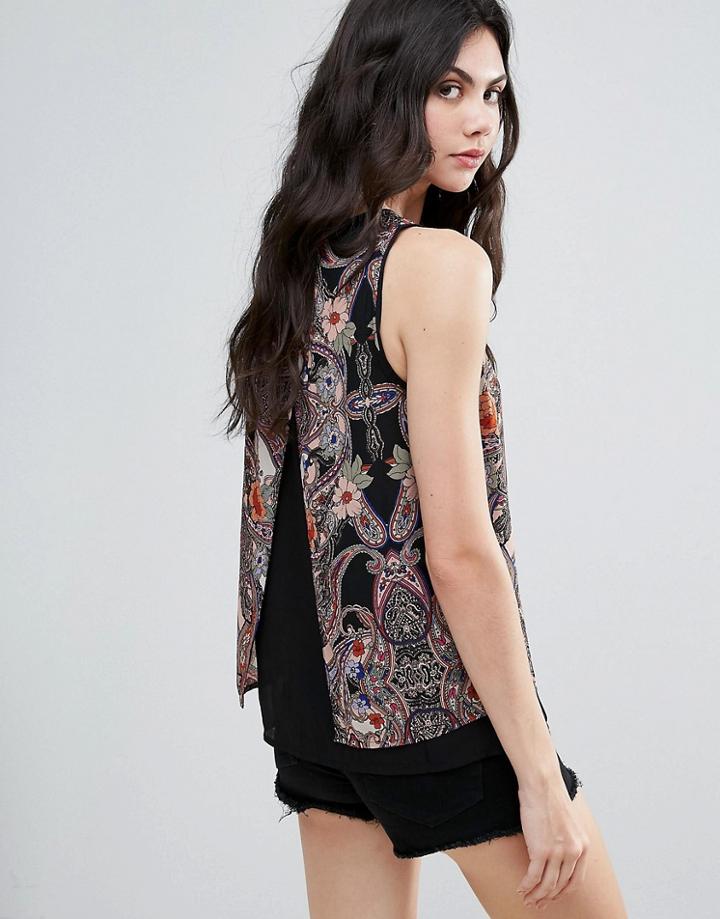 Vero Moda Printed Sleeveless Blouse - Multi