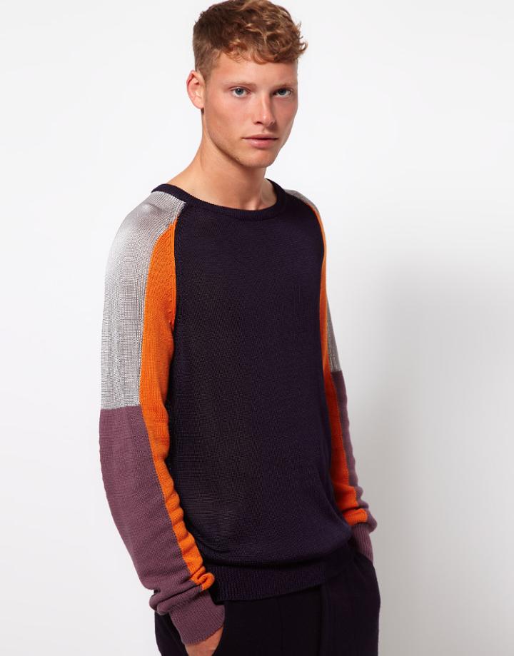 Asos Panelled Sweater