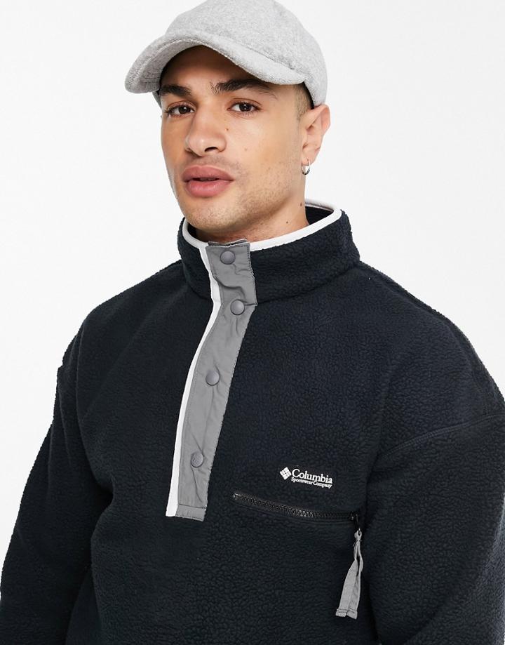 Columbia Helvetia 1/2 Snap Neck Fleece In Black