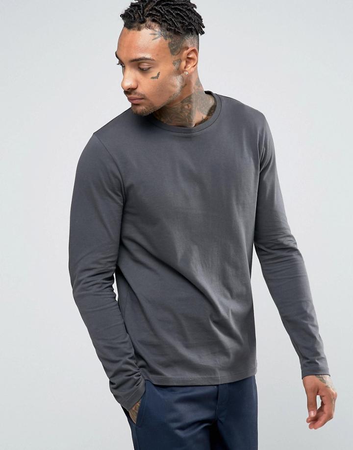 Asos Long Sleeve T-shirt - Black