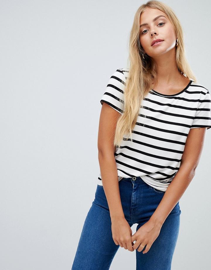 Only Arli Striped T-shirt - White