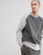 Weekday Deny Mix Sweatshirt - Gray