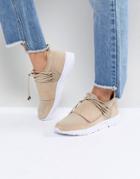 Asos Decoy Elastic Sneakers - Beige