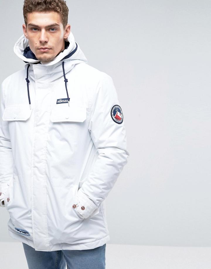 Ellesse Nylon Parka - White