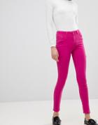 Vero Moda Color Block Skinny Jeans - Pink
