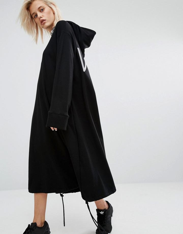 Kkxx Hooded Sweat Dress - Black
