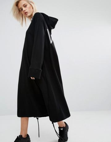 Kkxx Hooded Sweat Dress - Black