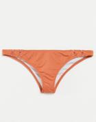 Rhythm High Waist Cheeky Bikini Bottom In Coral-orange