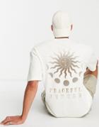 Jack & Jones Originals Oversized T-shirt With Sun Back Print In White