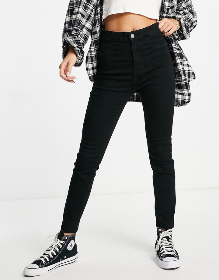 Urban Revivo Skinny Jeans In Black