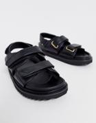 Asos Design Forbidden Chunky Sandals In Black