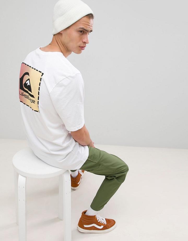 Quiksilver Original Classic Patch T-shirt In White - White