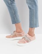 Asos Darla Embellished Sneakers - Beige