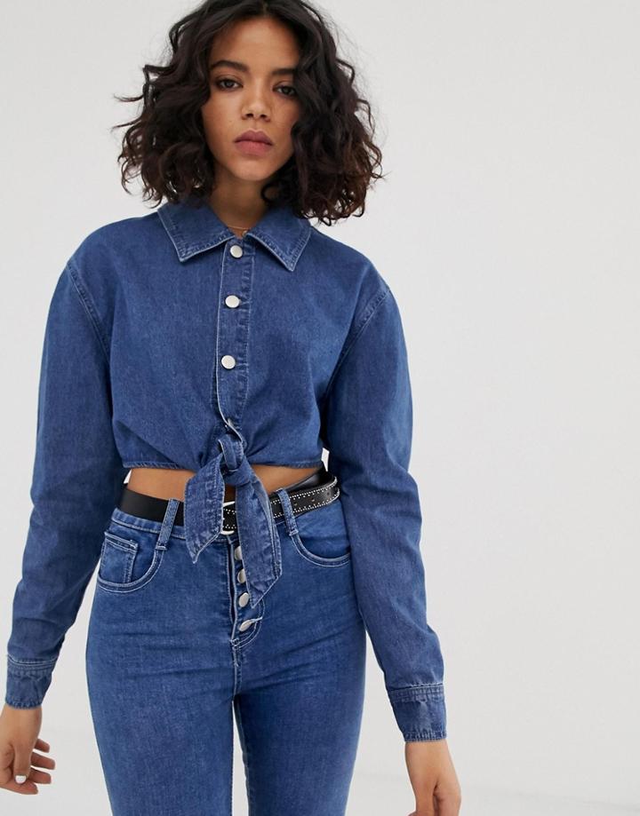 Fae Tie Up Off Shoulder Shirt